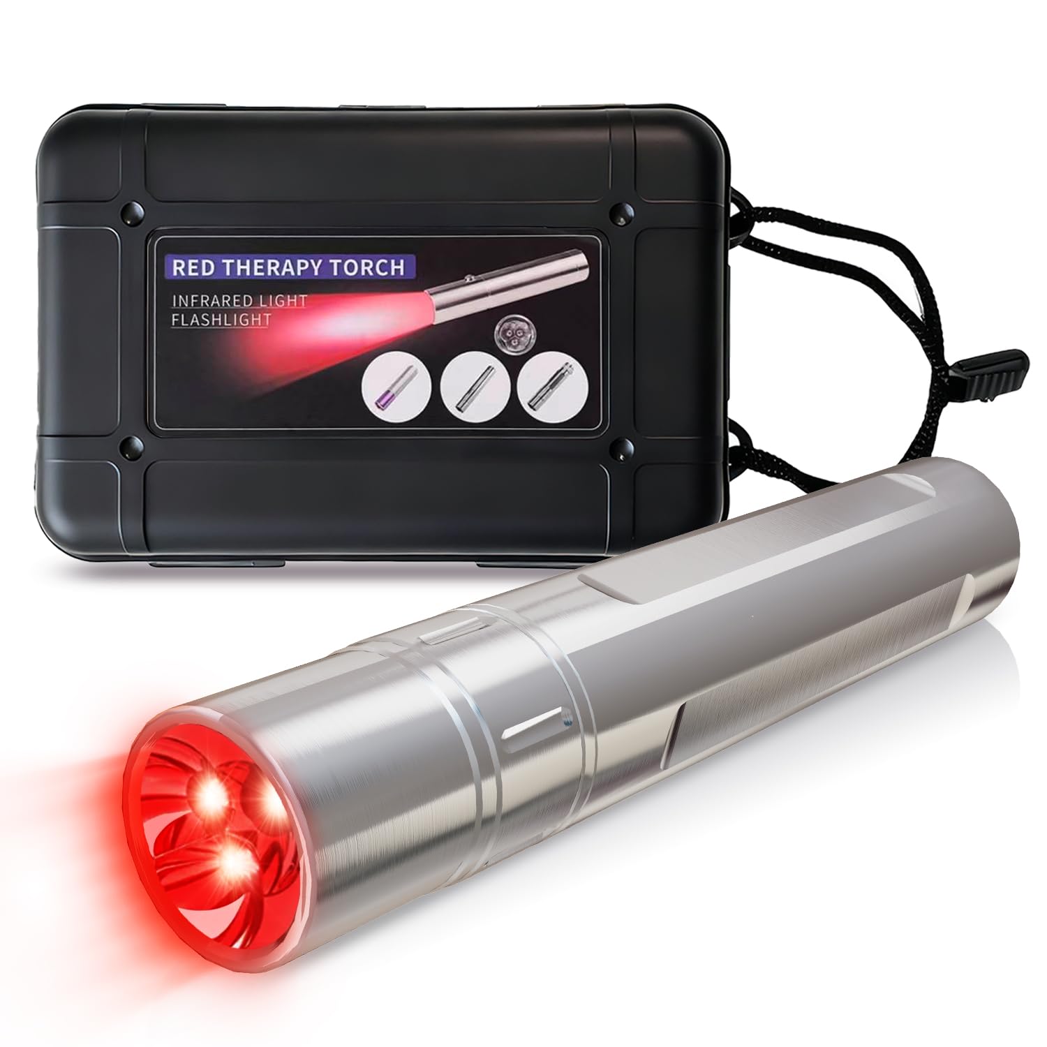 La varita A SMALLGOAL ofrece terapia de luz roja para alivio de tensiones en la mano.