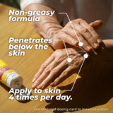Aplicación en manos y muñecas con Aspercreme Gel para dolor articular