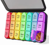 ASprink organizador de pastillas 3 veces al día, gran capacidad semanal.