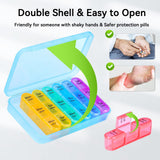 ASprink Pil Box tamaño portátil ideal para bolsos.