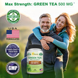 aSquared Nutrition botella de té verde lista para uso diario.