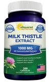 aSquared Nutrition Cardo Mariano cápsulas 1000 mg para apoyo hepático diario.