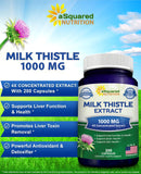aSquared Nutrition Extracto 4x concentrado de cardo mariano para concentración elevada.