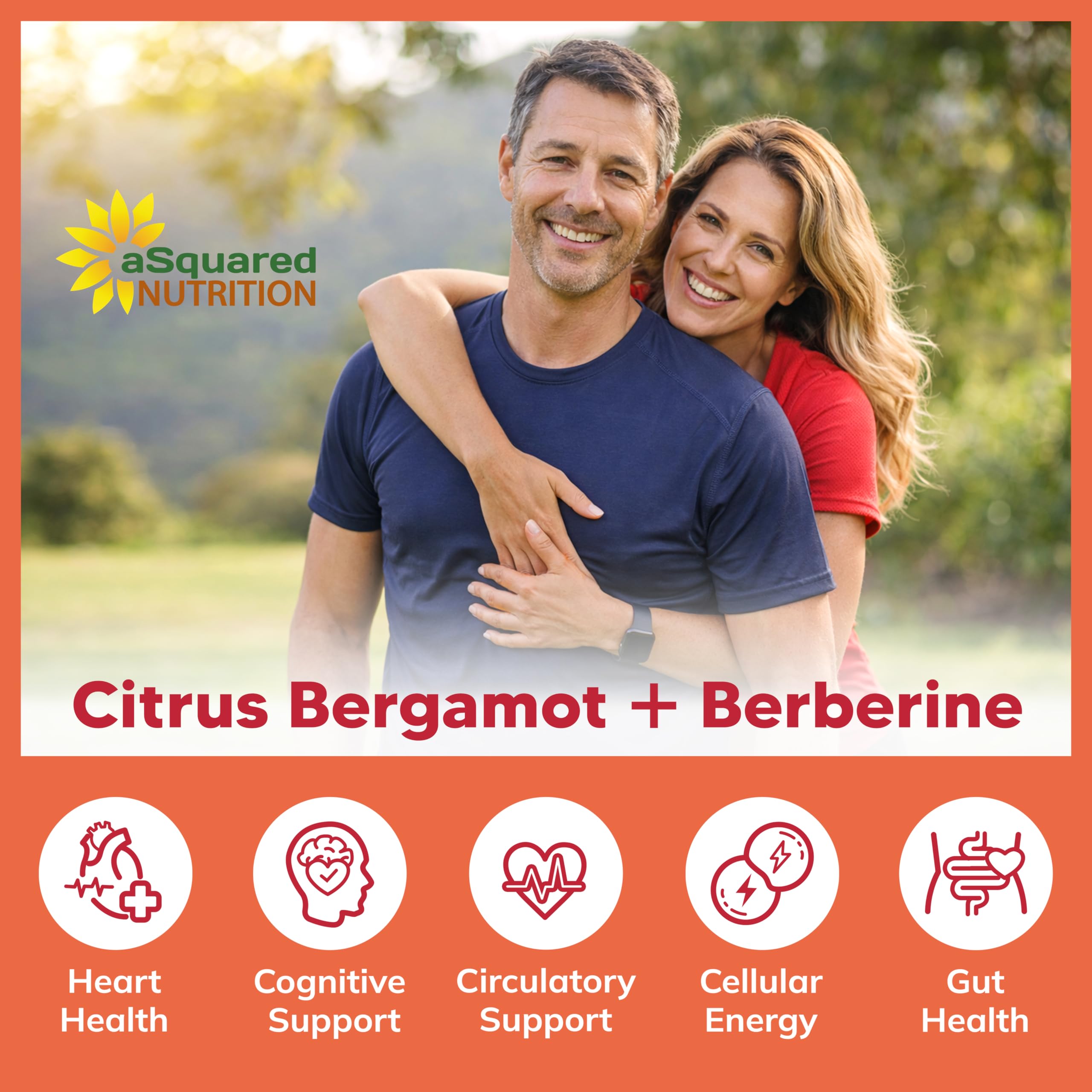 Asquared Nutrition antioxidantes y apoyo circulatorio gracias a bergamota y berberina.