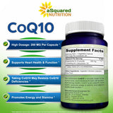 dosis diaria de coq10 en cápsula de asquared nutrition.