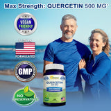 Etiqueta de quercetina aSquared Nutrition, información clara y certificaciones