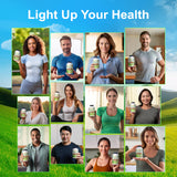 aSquared Nutrition etiqueta de té verde con información clara.