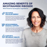 aSquared Nutrition NAD Resveratrol cápsulas fáciles de tragar para uso diario