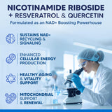 aSquared Nutrition NAD Resveratrol cápsulas con resveratrol y quercetina para apoyo antioxidante