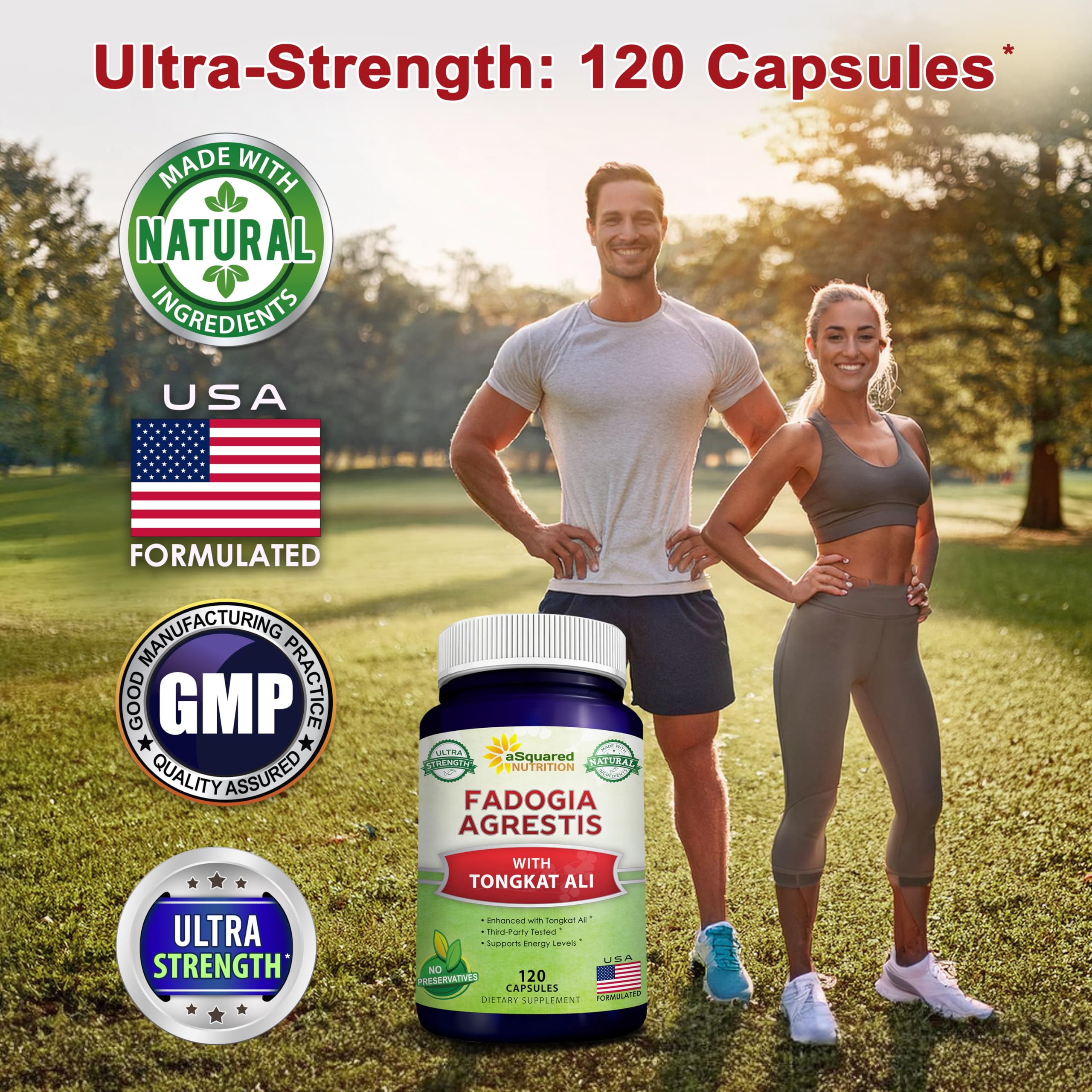aSquared Nutrition Rendimiento deportivo con combinación Fadogia Tongkat