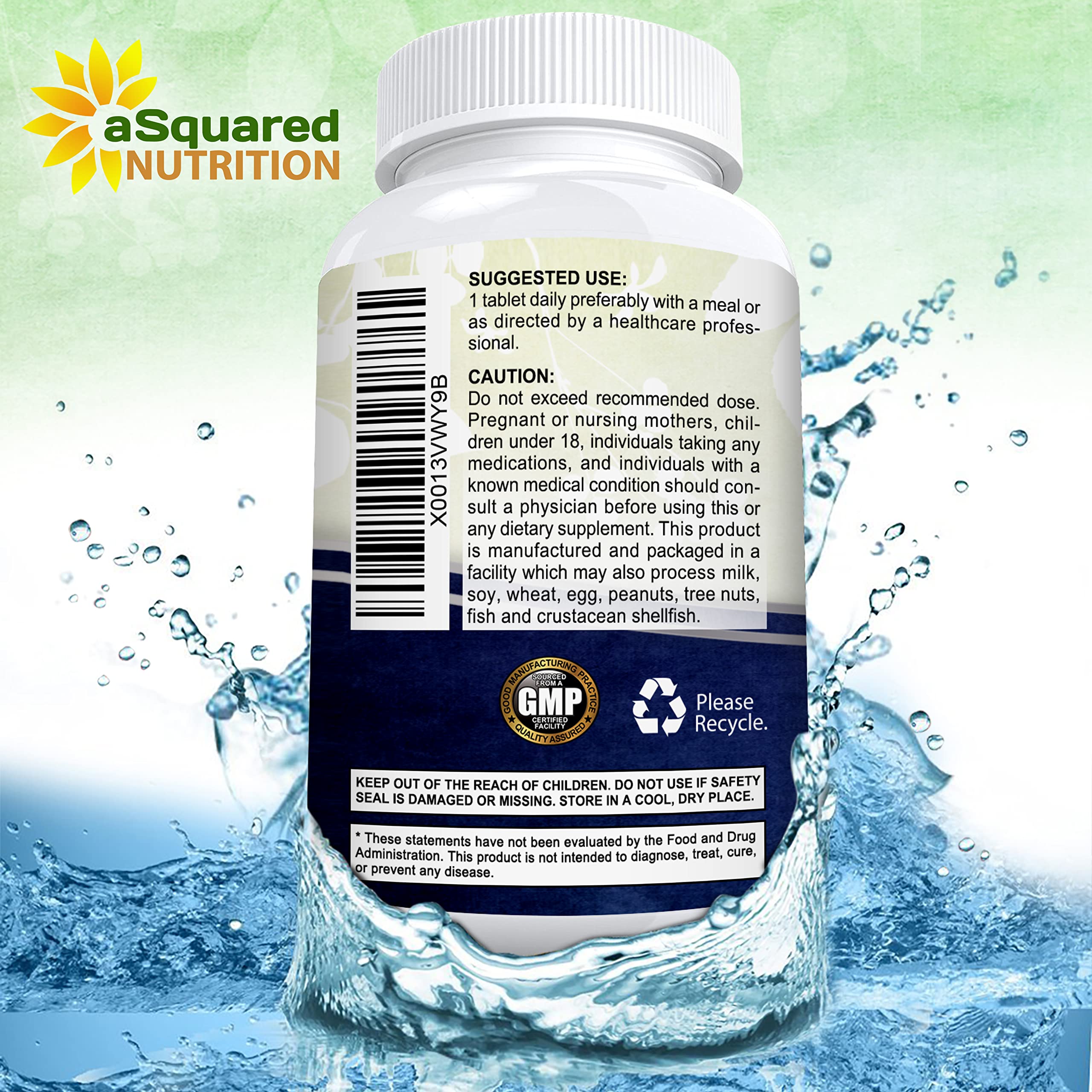 aSquared Nutrition Vitamina B12 5000 mcg, tabletas en escena para energía diaria.
