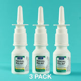 Assured Alivio nasal envase antigoteo evita derrames y desorden.