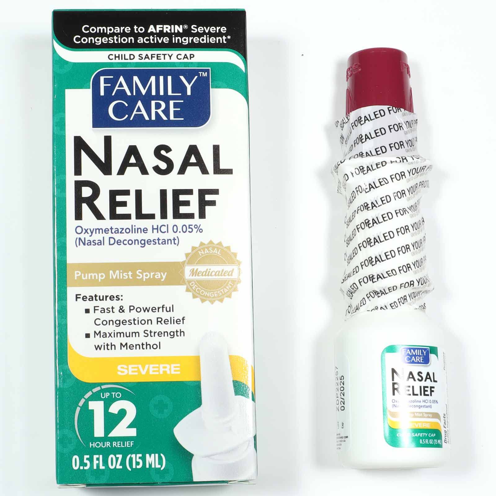 Assured Alivio nasal paquete de 3 cajas, opción práctica para la familia.