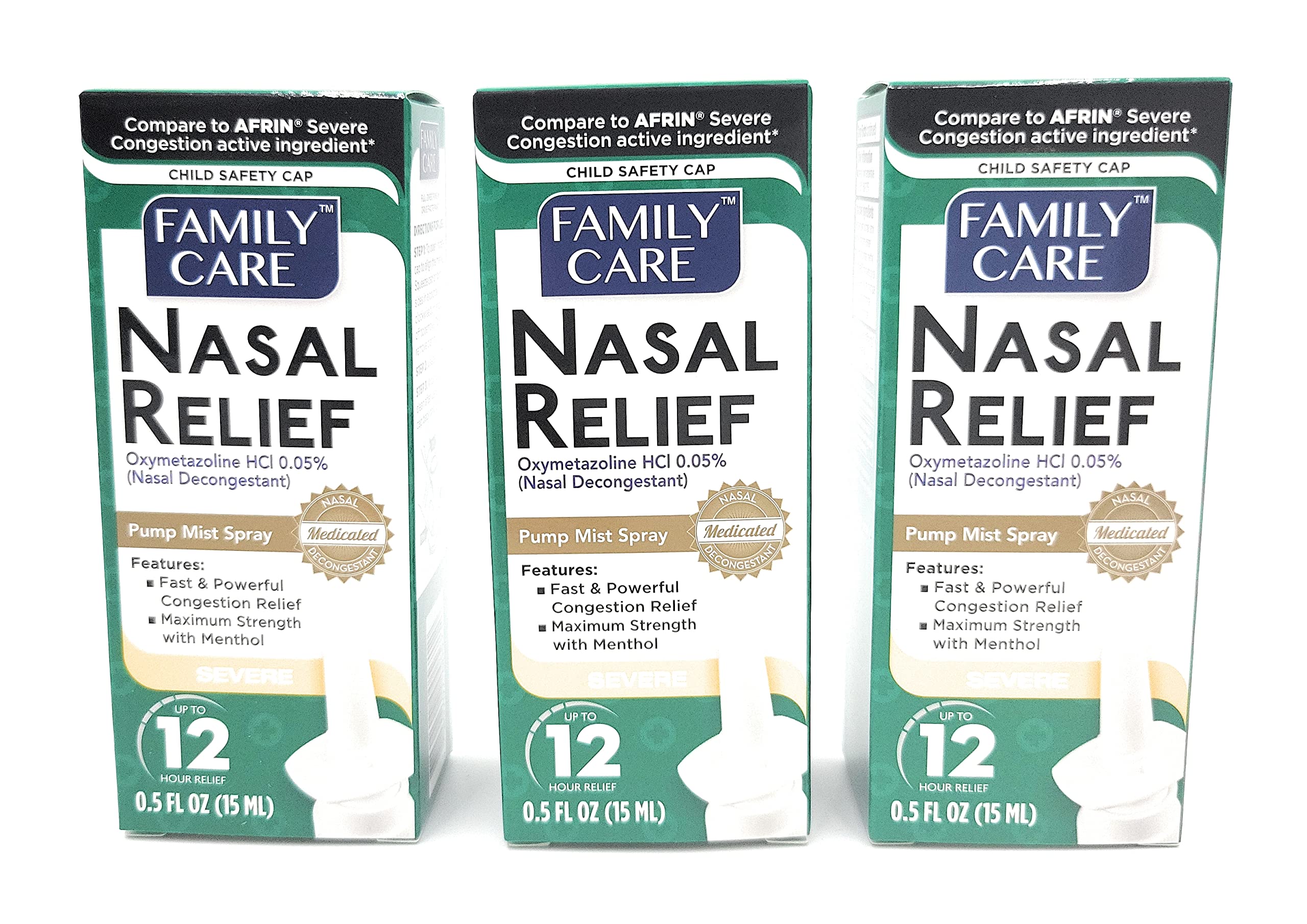 ASSURED alivio nasal, aplicación con bomba para liberación suave.