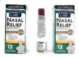 ASSURED alivio nasal en aerosol, botella antiderrame para uso diario.