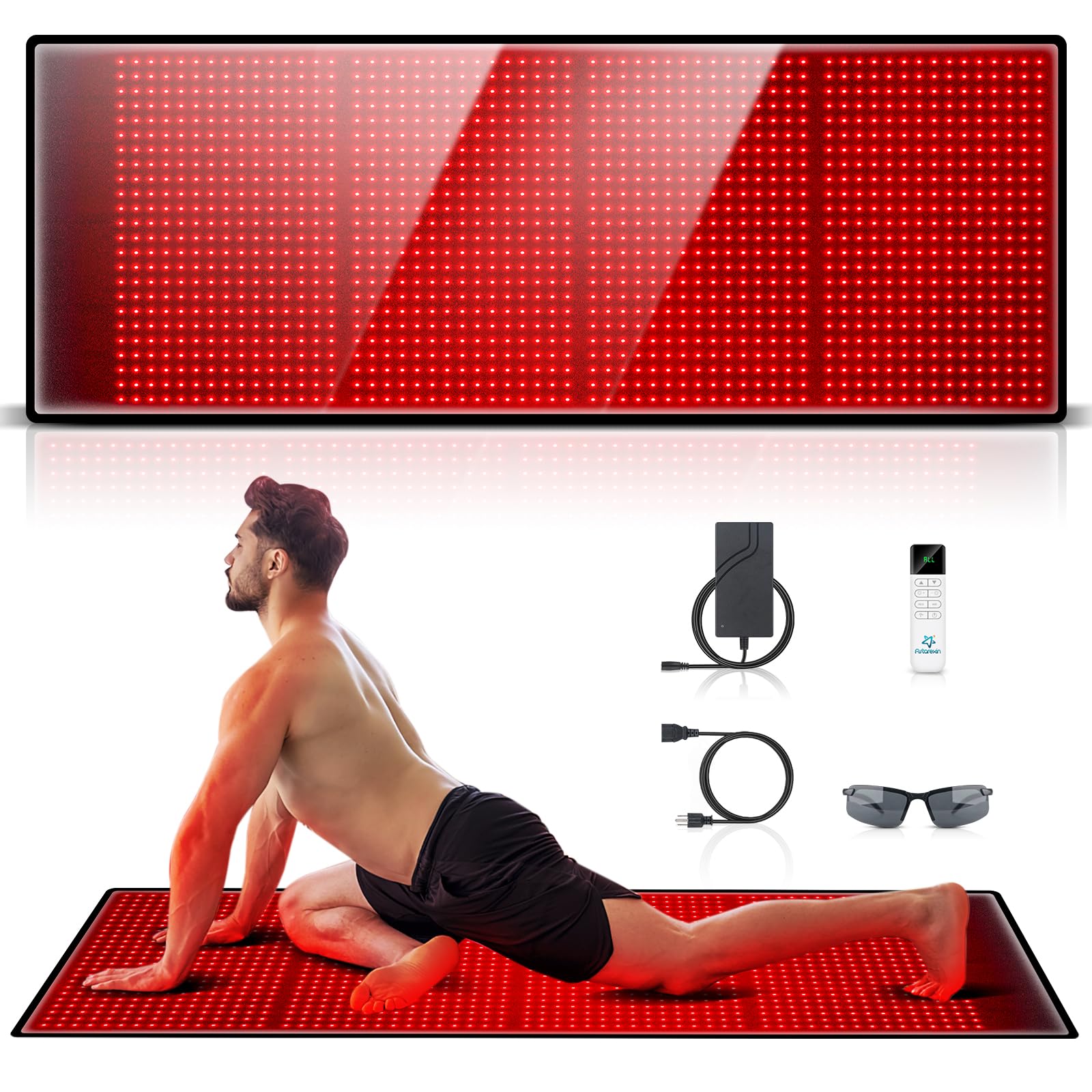 Astarexin manta de terapia con luz roja 660nm y 1440 LEDs para piel y vitalidad