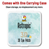 Astropic parche ocular 3D seda izquierda, ideal para uso cotidiano con gafas