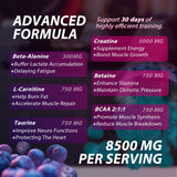 Asumtal Creatine Monohydrate Gummies sabor blueberry para recargar tras entrenar
