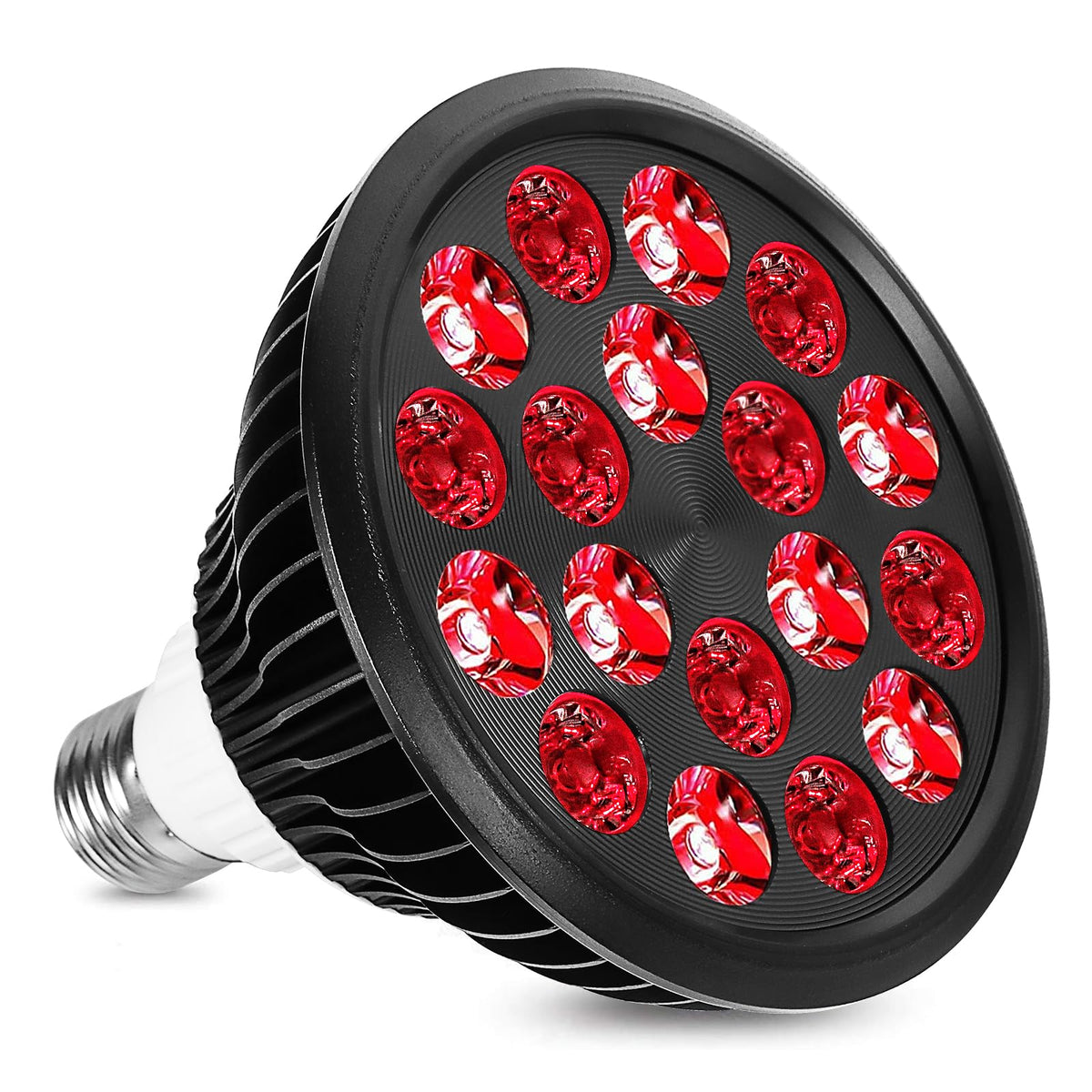 Bulbo aswaysun con luz roja 660nm e infrarroja 850nm para uso en casa.