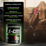 ATHLEAN-RX X-CITE agua mezclada: bebida suave para enfoque y rendimiento.