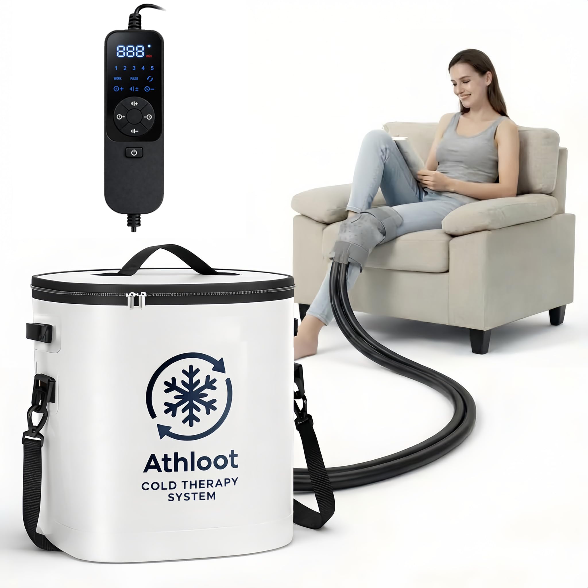 Athloot – depósito reforzado para estabilidad en sesiones prolongadas de terapia fría.