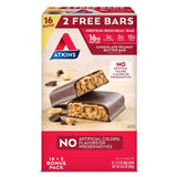Barra Atkins chocolate con mantequilla de cacahuete, paquete práctico para energía diaria.