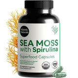 Atlantic Naturals cápsulas de musgo mar irlandés con espirulina para bienestar diario