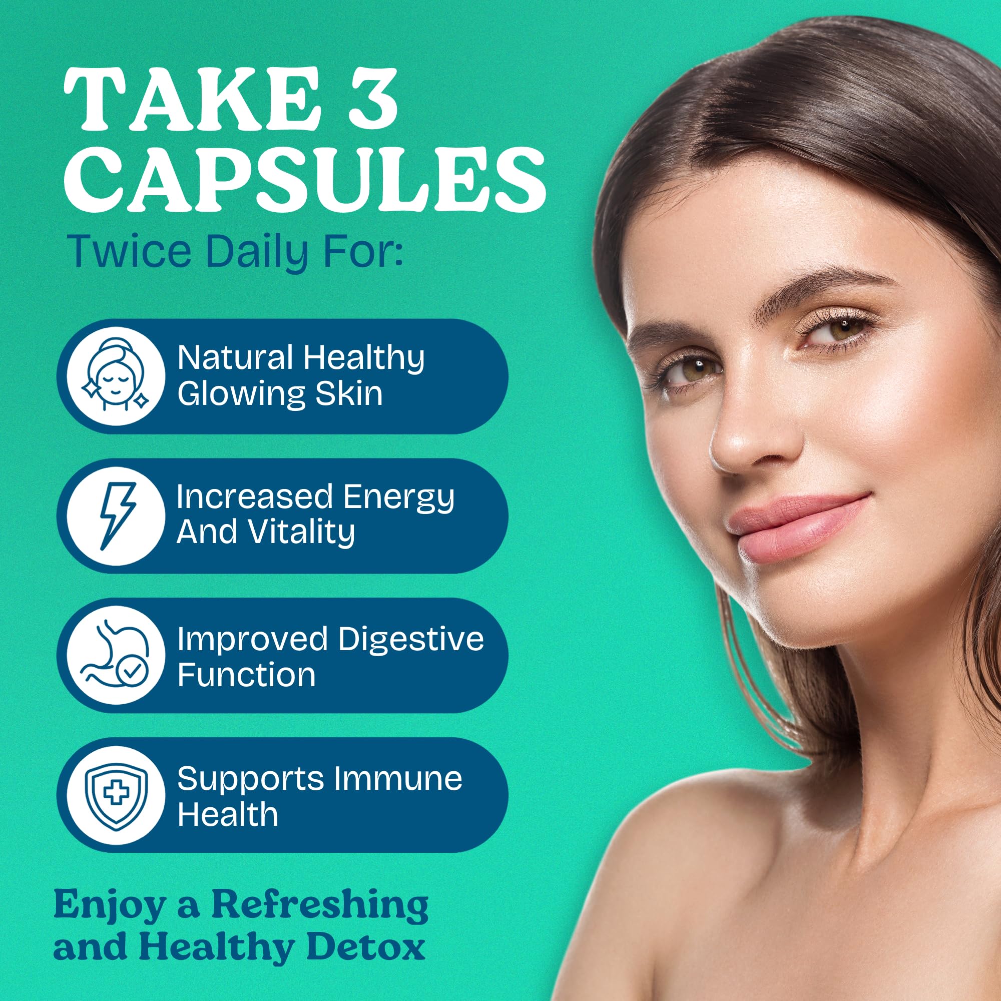 Atlantic Naturals cápsulas de musgo marino para apoyo al hígado y vesícula.