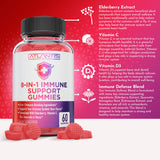 Etiqueta Atlantis Nutrition inmunidad sauco, detalle de ingredientes.
