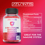 Gominolas Atlantis Nutrition sabor sauco y frambuesa para rutina diaria.
