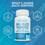 Atlantis Nutrition Probioticos orales, uso para aliento fresco y higiene bucal.