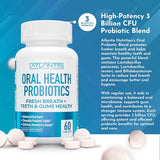 Atlantis Nutrition Probioticos orales, tableta, mejora cuidado dental y aliento.
