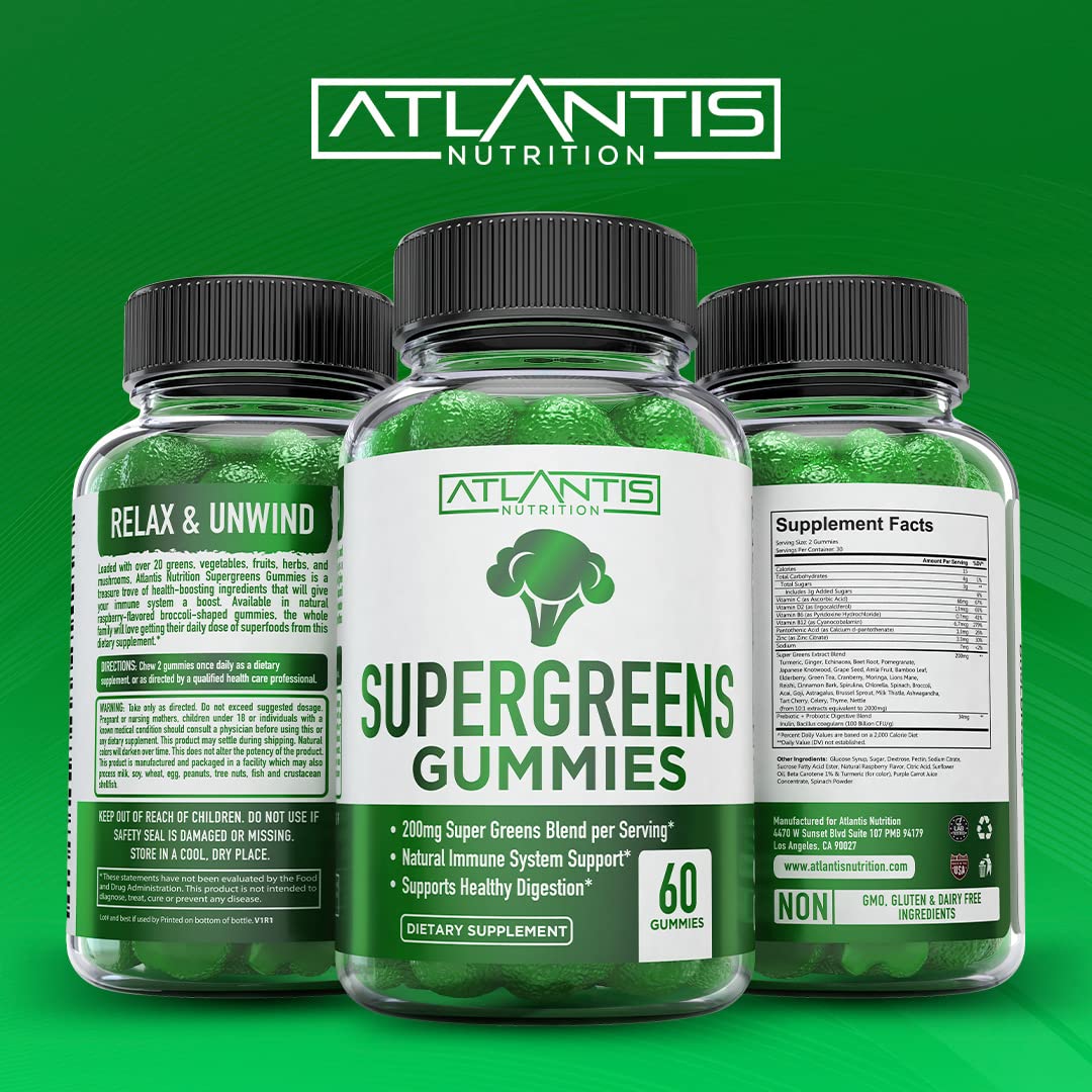 Sabor natural de frambuesa en Atlantis Supergreens, experiencia agradable y nutritiva.
