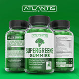 Sabor natural de frambuesa en Atlantis Supergreens, experiencia agradable y nutritiva.