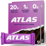 Atlas Bar con almendra y chocolate, 20 g de proteína para recargar entre entrenos