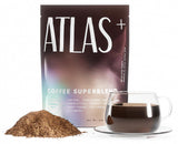 Atlas Coffee Club Superblend en empaque, listo para abrir y disfrutar.