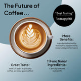 Atlas Coffee Club Superblend con reishi para equilibrio diario.