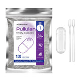 ATLEMISME cápsulas pullulan vacías y transparentes, ideales para rellenar.