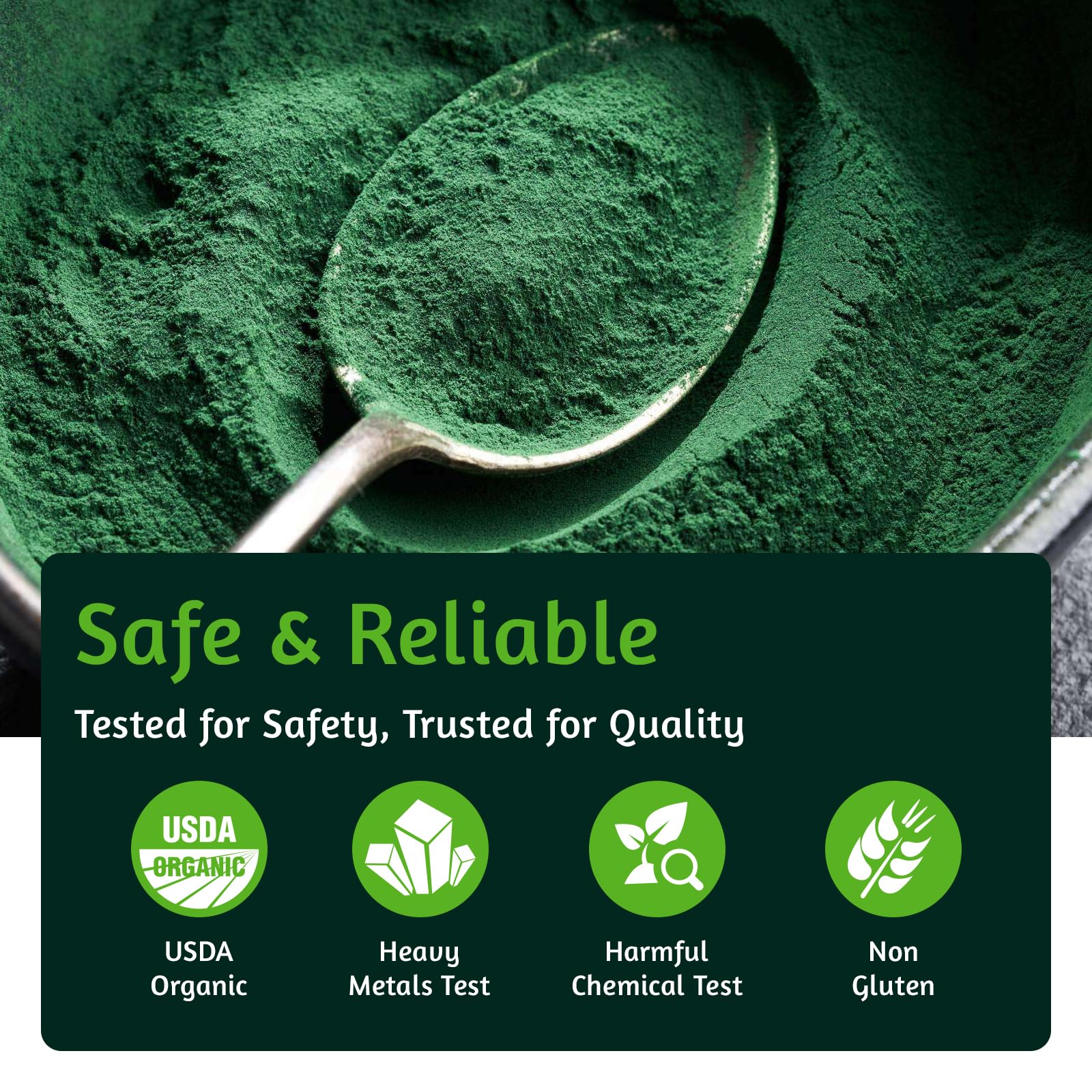 ATNreuro espirulina en polvo para hornear y batidos, versatilidad en la cocina