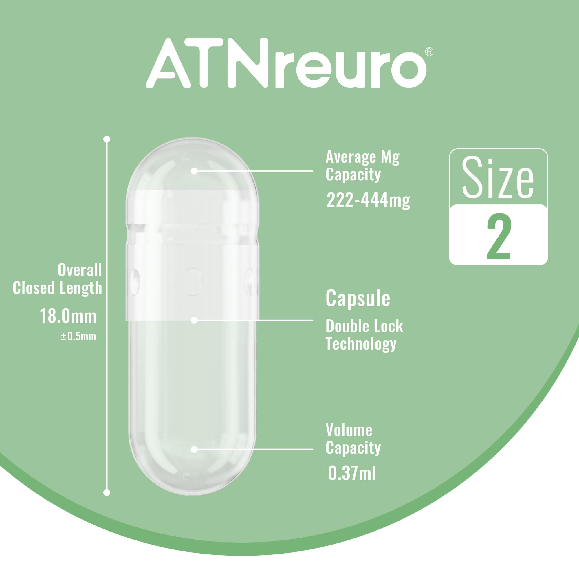 ATNreuro pack de viaje con cápsulas veganas para llevar suplementos.