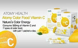 Etiqueta de ATOMY Colorfood Vitamina C en envase de 180 g