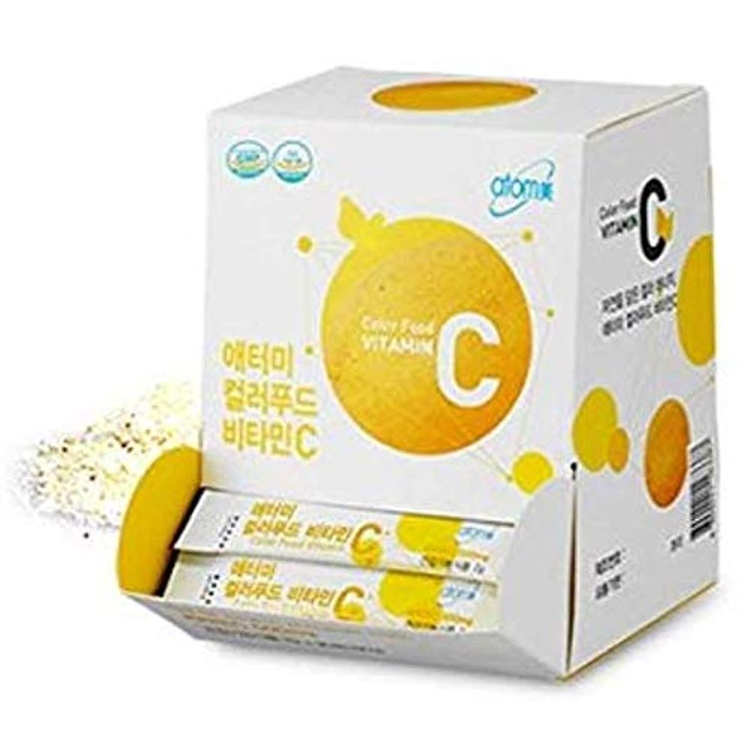 ATOMY Colorfood Vitamina C en polvo en frasco, ideal para batidos