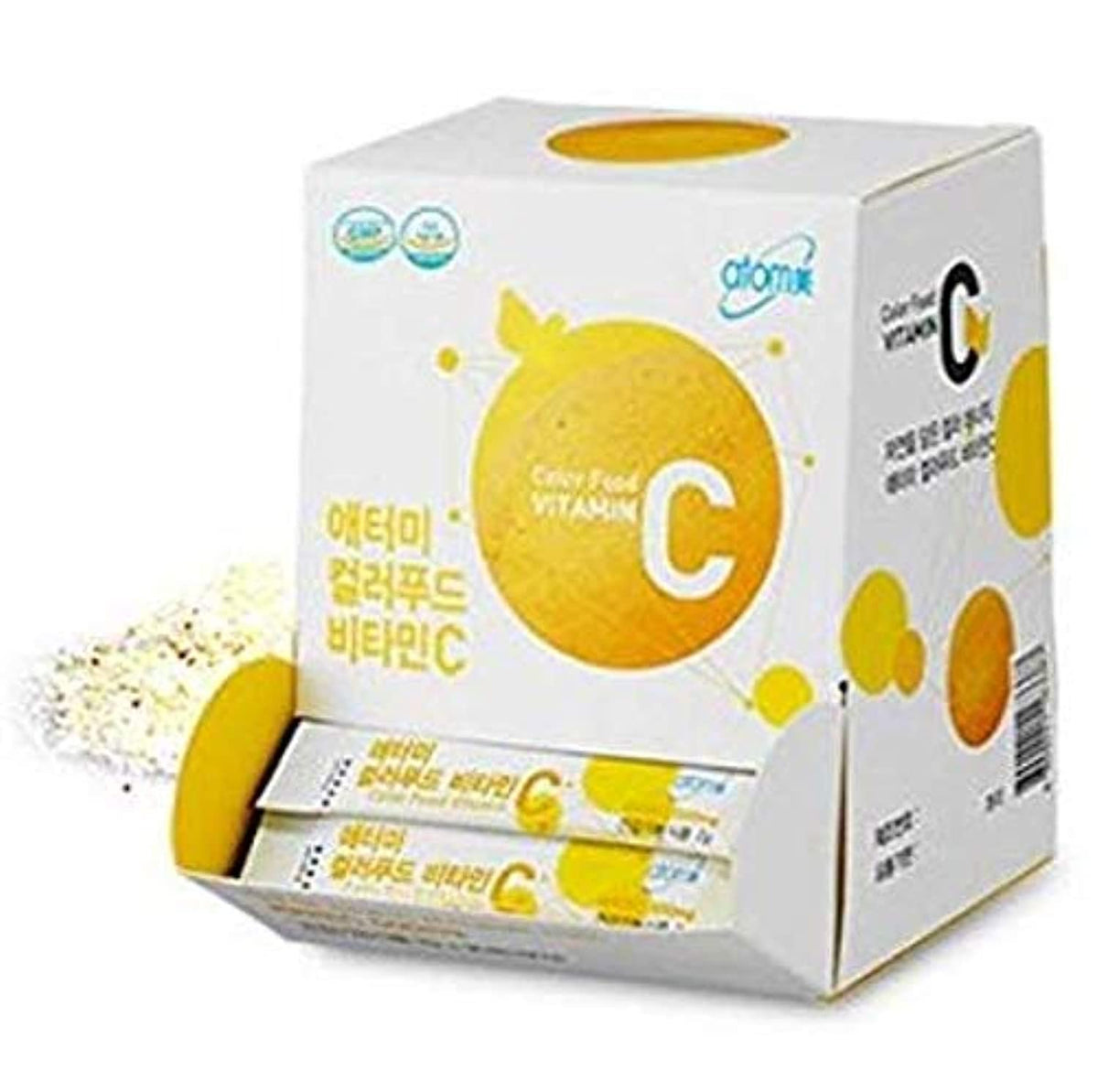ATOMY Colorfood Vitamina C en polvo en frasco, ideal para batidos