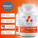 ATP LAB etiqueta Trans Resveratrol: información clara para la ingesta diaria