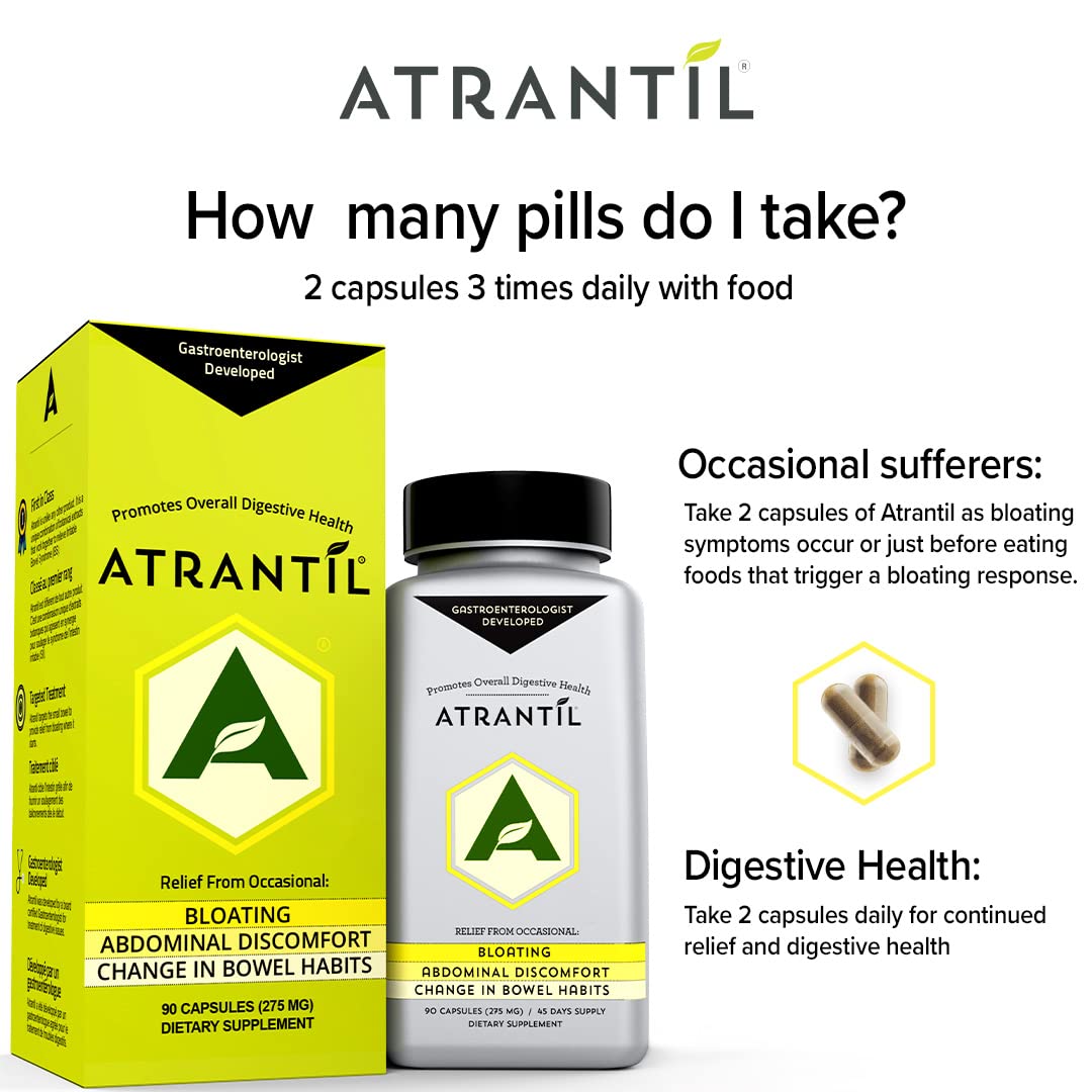 Atrantil en mesa, ritual diario para bienestar digestivo.