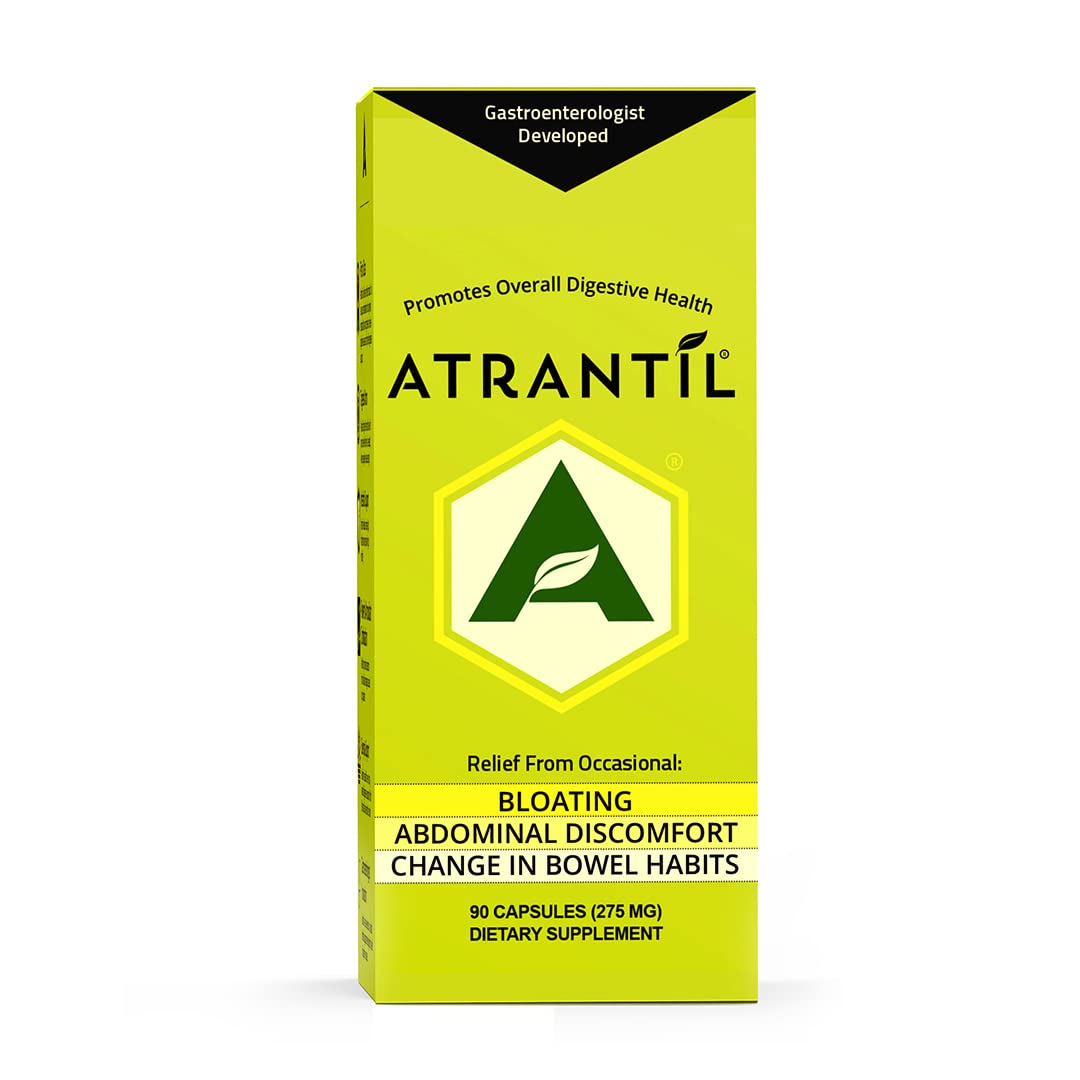 Atrantil cápsulas 90, vista frontal del envase para beneficio digestivo.