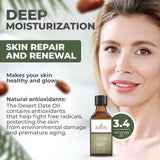 Textura suave del aceite para uso facial nocturno.