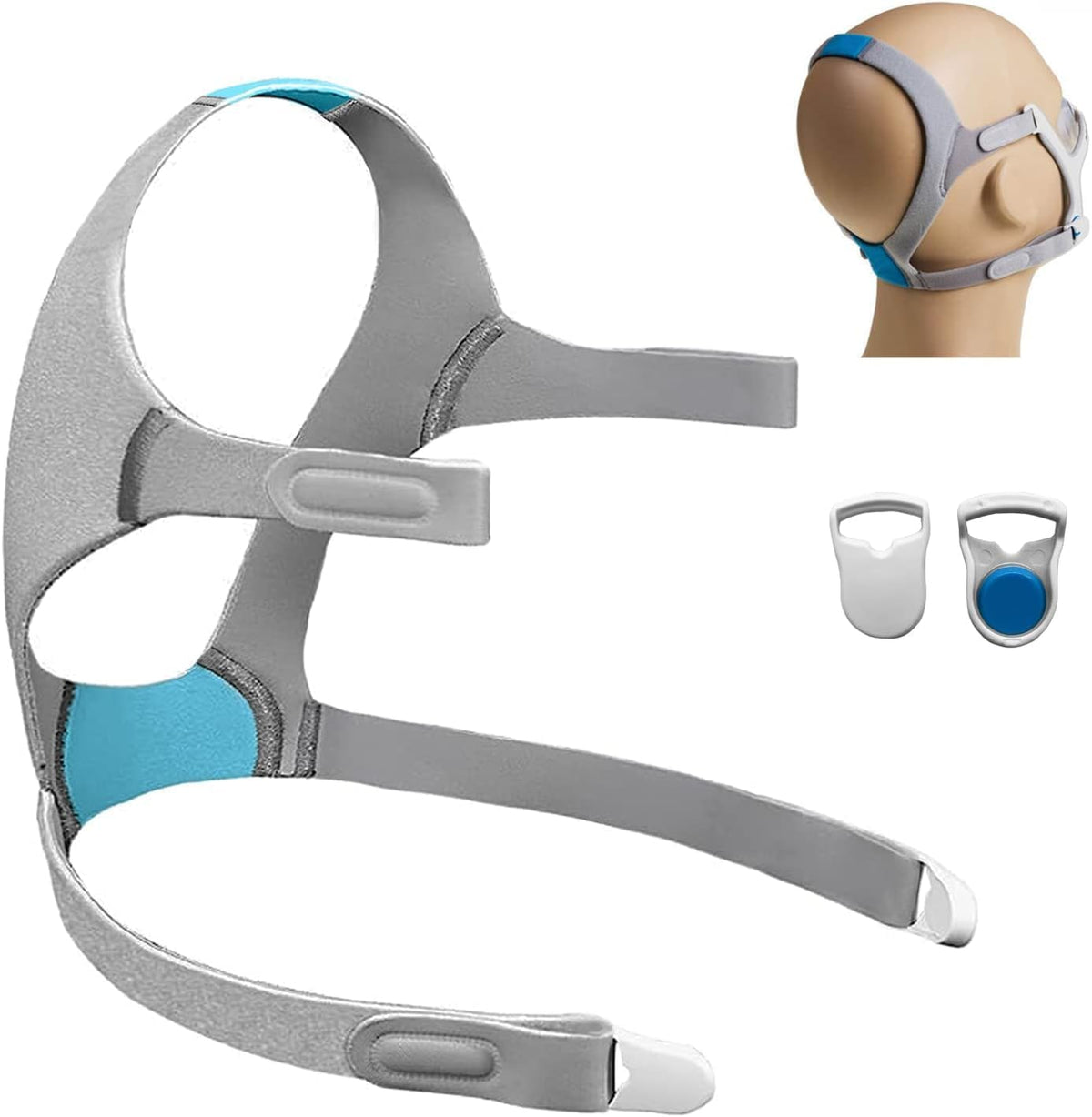 AUARIWN F20 cinta cabeza felpa con clip magnético para ajuste rápido