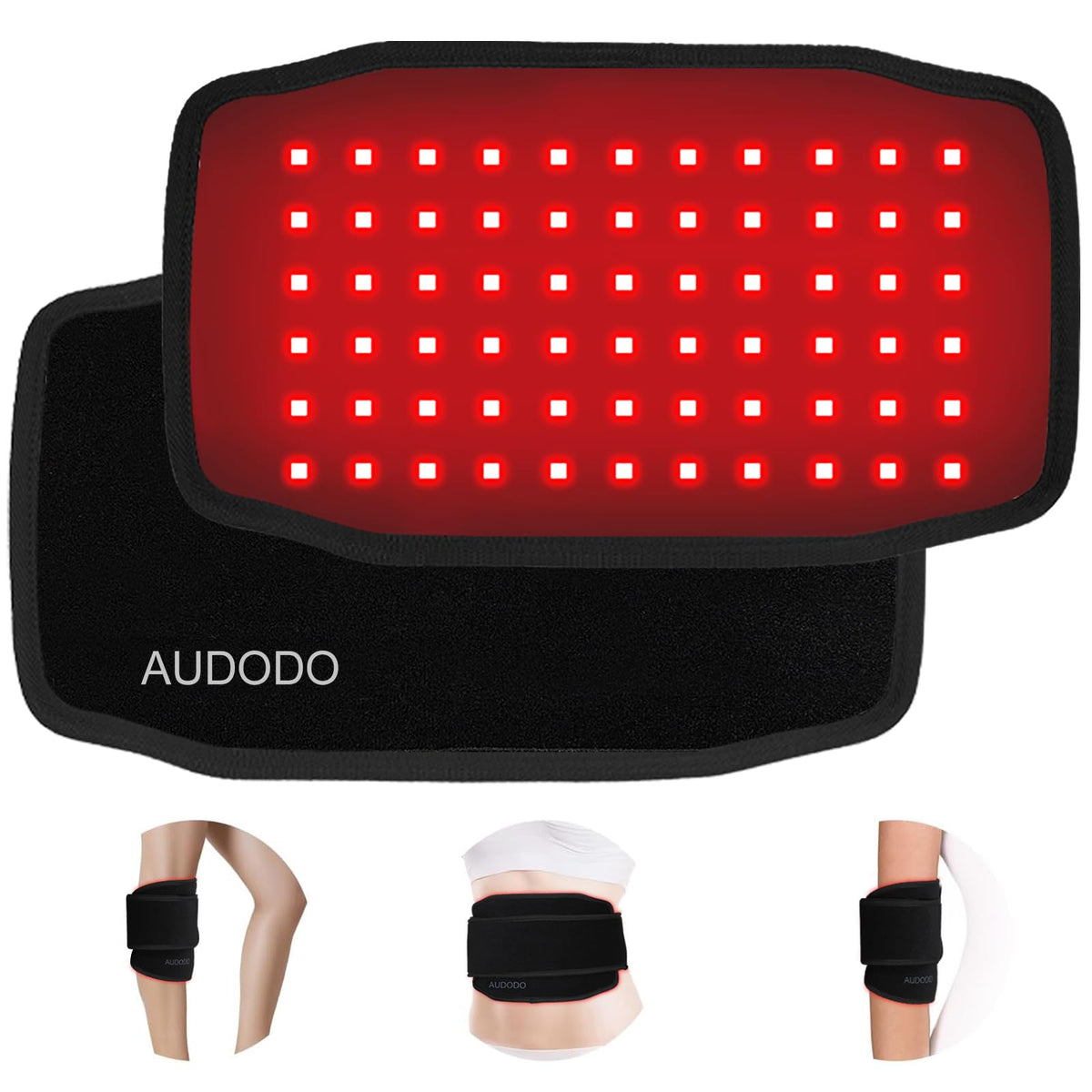 Audodo banda luz roja con control visible para uso cómodo en casa