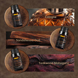 Auelife Frascos de Aceites Hombre 10 ml Ámbar: conserva fragancia